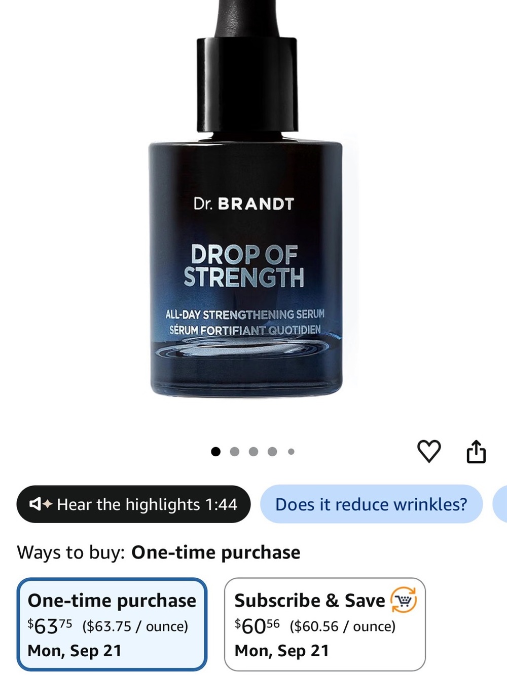 Dr. Brandt Drop of Strength Serum
